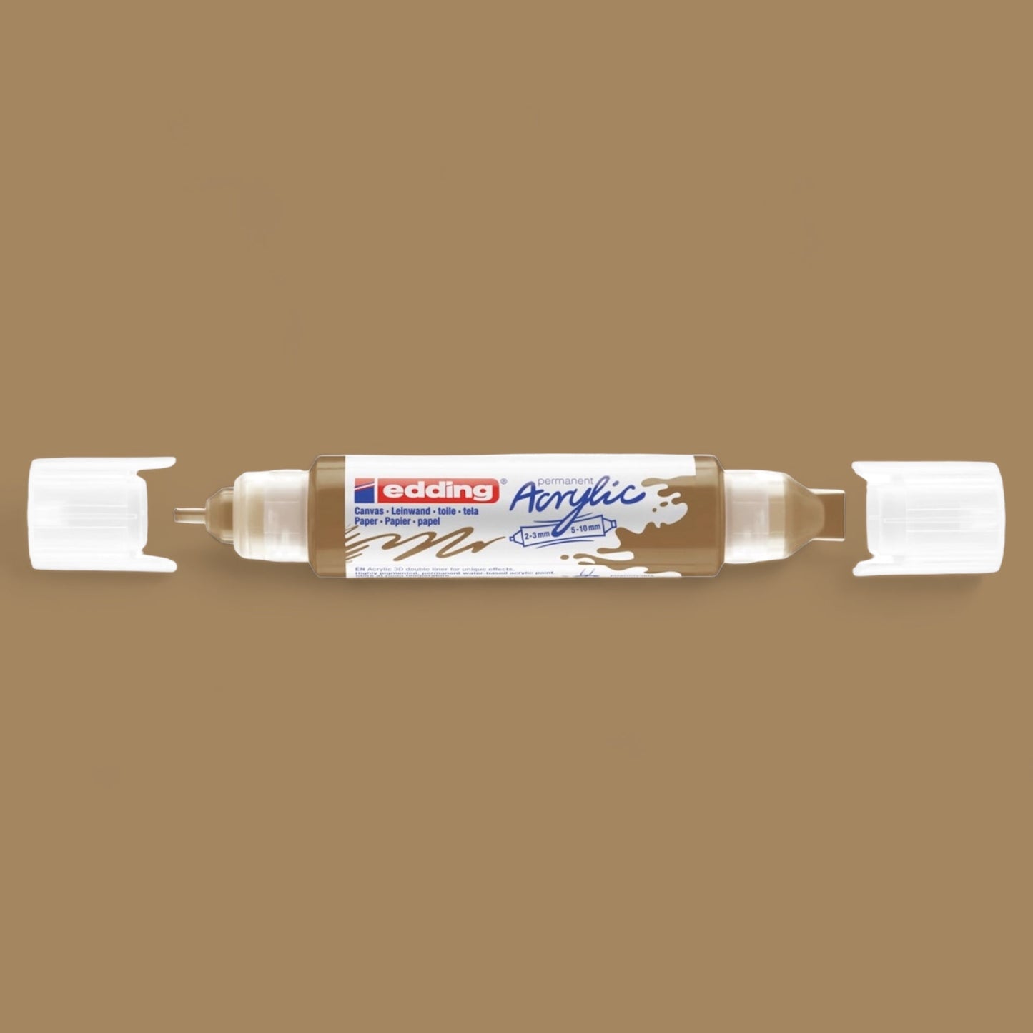 Edding 5400 Acryl 3D Double Liner reichgold 924 , Tubenspitze 2-3 mm . 5-10 mm