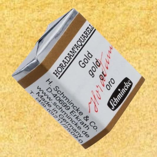 Schmincke HORADAM Aquarellfarbe  1/2 Näpfchen № 893 Gold