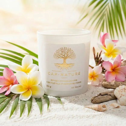 Bougie Artisanale Parfumée – Fleur des Îles