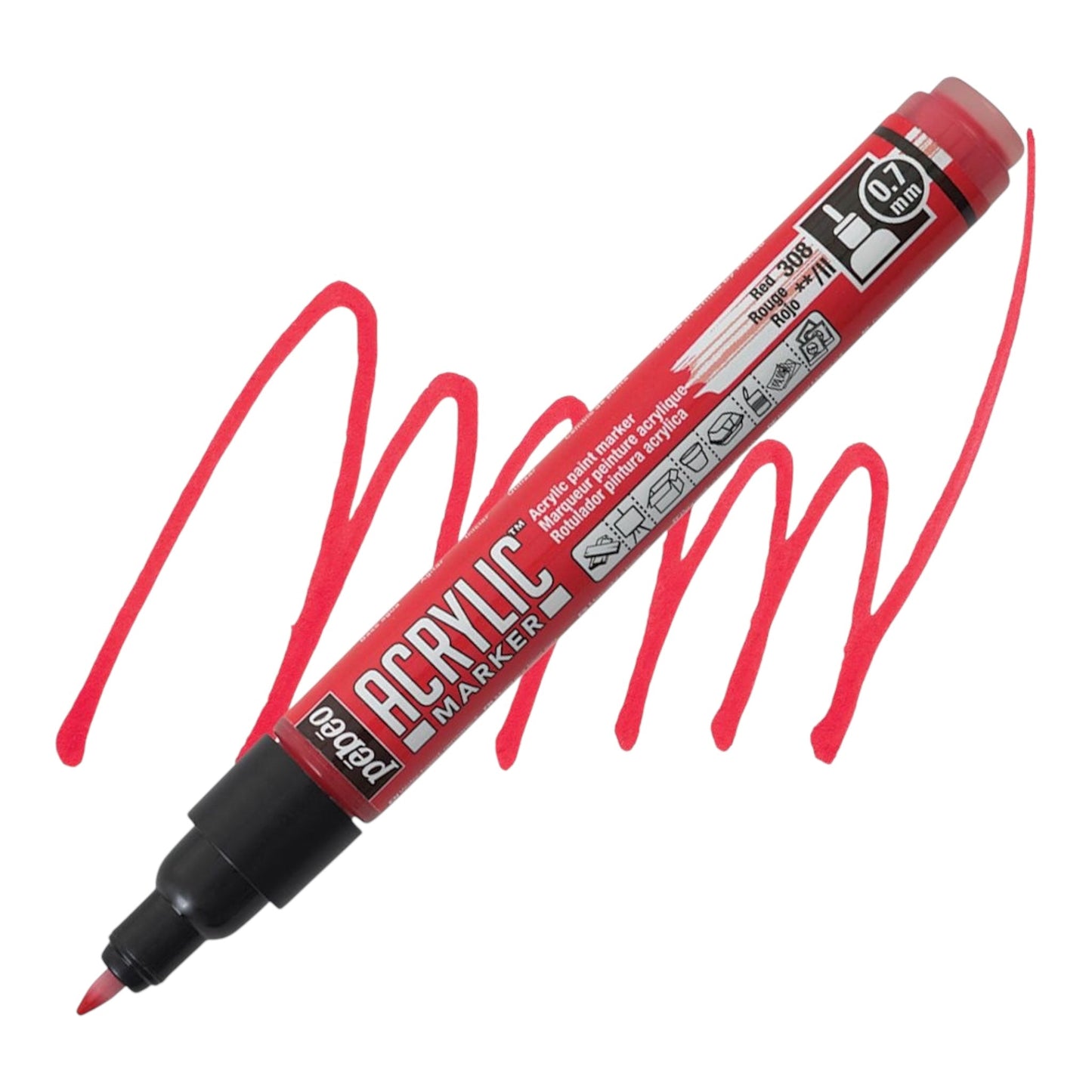 Pébéo Acrylic Marker – Red 08
