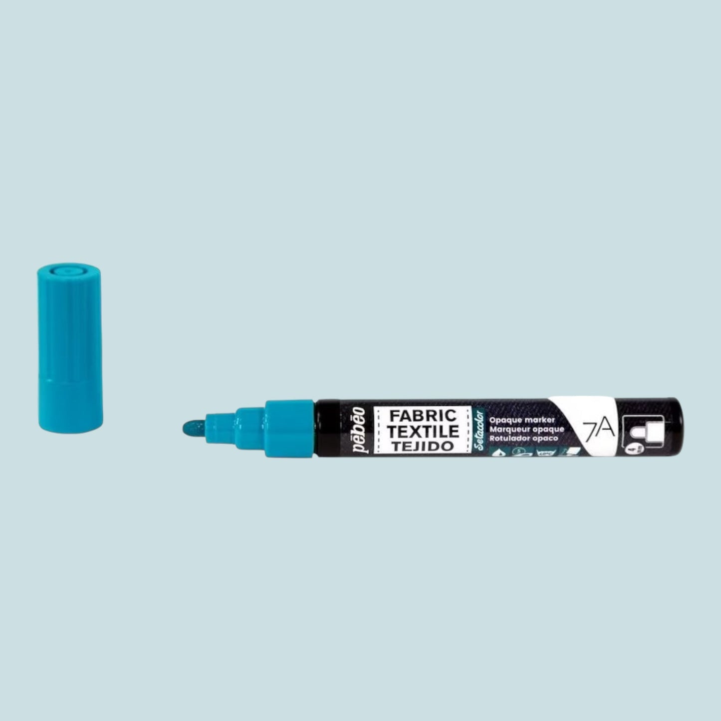 Pébéo Textil 7A Marker Opak – 4 mm Rundspitze , Smaragdgrün