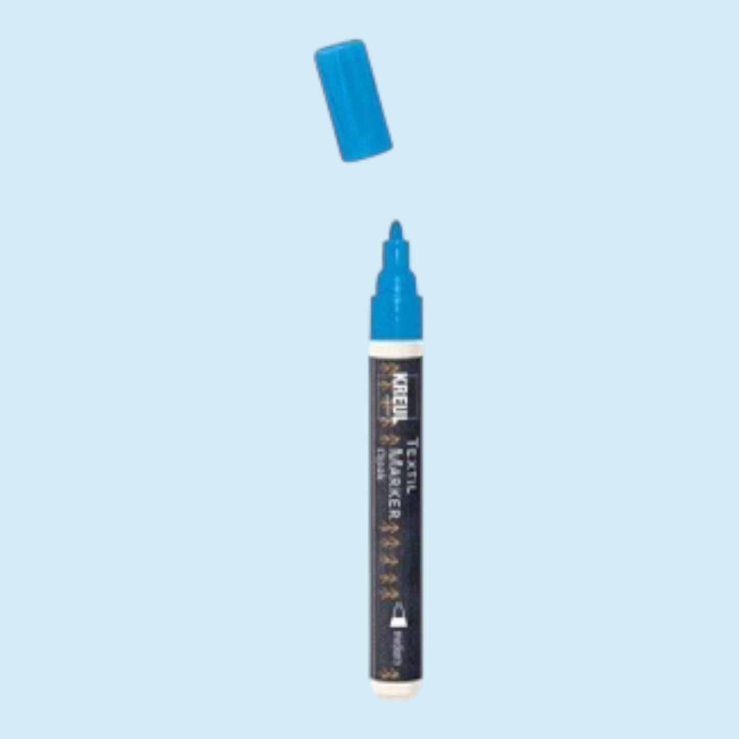 Kreul Textil Marker Opak, Blau , 2-4 mm