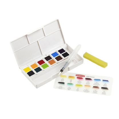 Derwent Inktense 12 Paint Pan Travel Set #1 Aquarell
