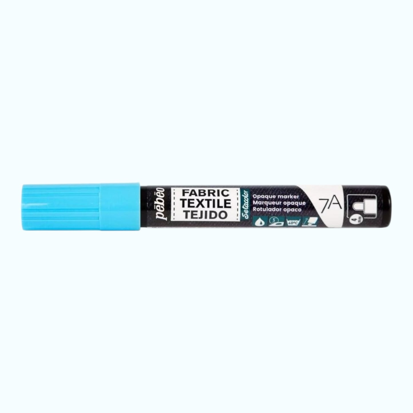Pébéo Textil 7A Marker Opak – 4 mm Rundspitze , Pastellbla