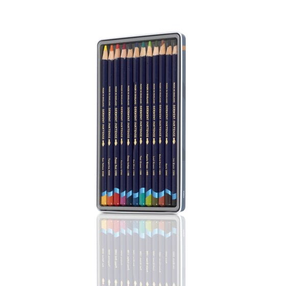 Derwent Inktense Aquarelltintenstifte – 12 Stück Set