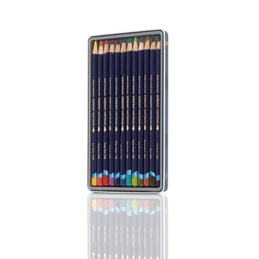 Derwent Inktense Aquarelltintenstifte – 12 Stück Set