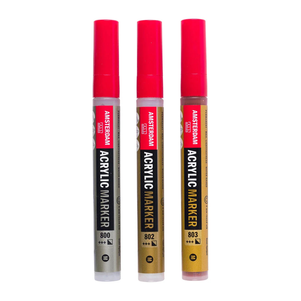 Amsterdam Acrylmarker Metallicset | 3 Farben