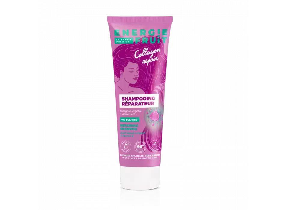 ENERGIE FRUIT - Collagen Repair Sulfate-Free Shampoo - Breathe Life Into Your Hair! 🌟🧴💖