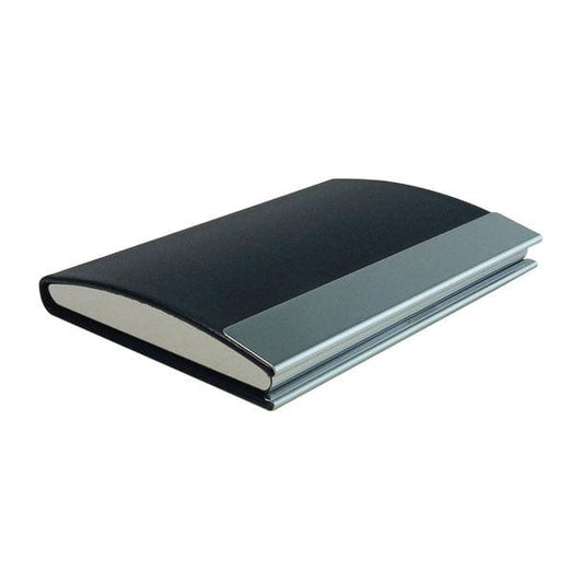 Madison Visitenkarten-Etui aus Metall & Kunstleder