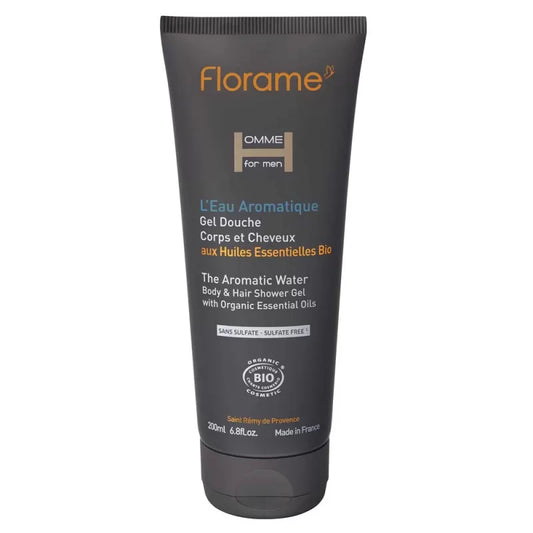 FLORAME - Organic Shower Gel for Men "The Aromatic Water" - Refresh & Revitalize! 🚿🌿✨