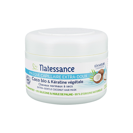 NATESSANCE - Extra-Gentle Hair Mask with Organic Coconut Oil - Nourish & Revive Your Hair! 🌴✨