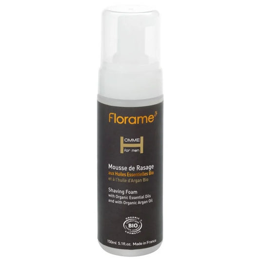 FLORAME - Organic Shaving Mousse for Men - Luxurious comfort for a smooth shave! 🧔✨