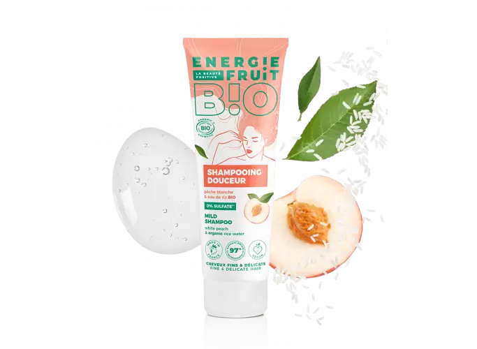 ENERGIE FRUIT - Sulfate-Free Shampoo with White Peach - Gentle Cleanse & Refreshing Aroma 🍑✨