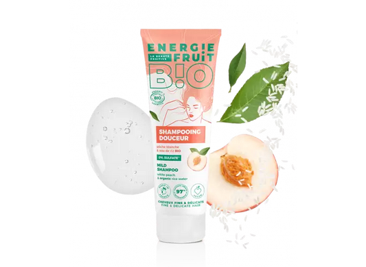 ENERGIE FRUIT - Sulfate-Free Shampoo with White Peach - Gentle Cleanse & Refreshing Aroma 🍑✨