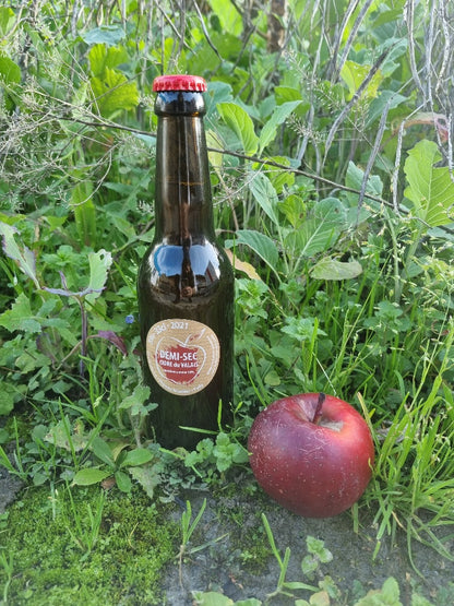 Cidrerie du Valais – Craft Demi-Sec Cider 33cl 🍏🍎 | 100% Natural, Sulfite-Free