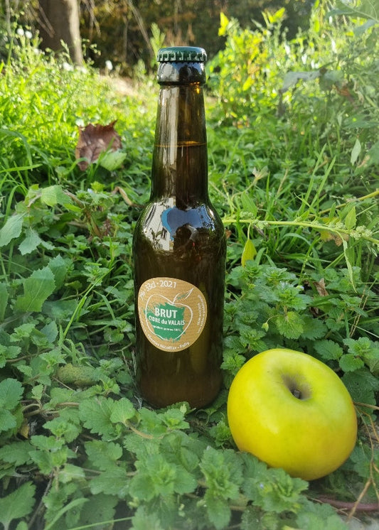 Cidrerie du Valais – Craft Brut Cider 33cl 🍏🍂 | 100% Natural, Sulfite-Free
