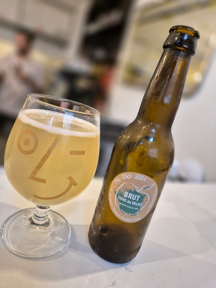 Cidrerie du Valais – Craft Brut Cider 33cl 🍏🍂 | 100% Natural, Sulfite-Free