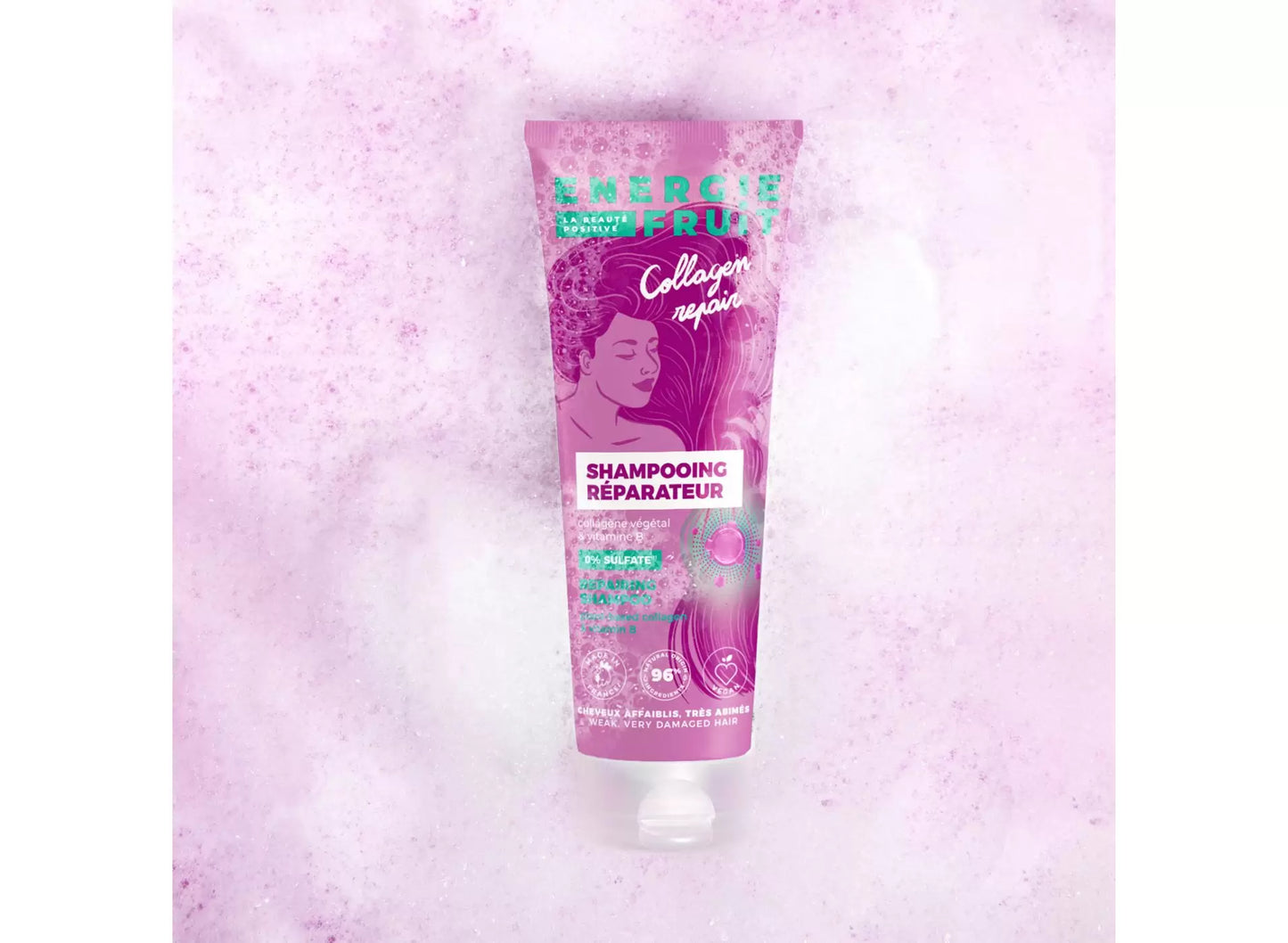 ENERGIE FRUIT - Collagen Repair Sulfate-Free Shampoo - Breathe Life Into Your Hair! 🌟🧴💖