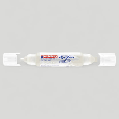 Edding 5400 Acryl 3D Double Liner verkehrsweiß, Tubenspitze 2-3 mm + 5-10 mm