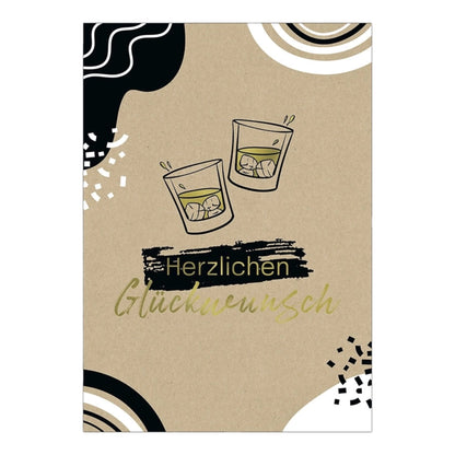 Postkarte Herzlichen Glückwunsch