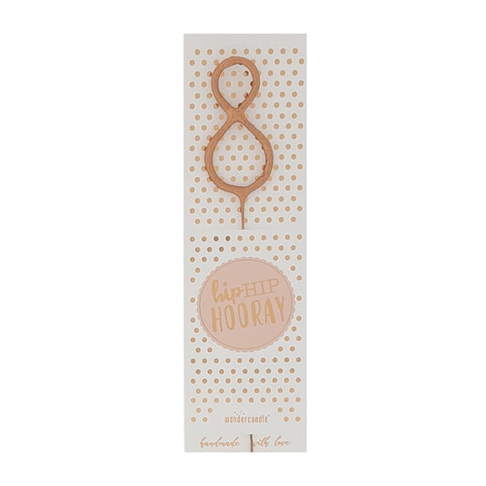 Wundercandle Wunderkerze „Hip Hip Hooray“, 8