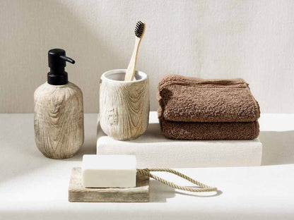Wenko - Wood-Pattern Soap Dispenser - Elevate Your Space! 🛁✨