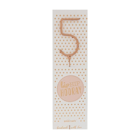Wundercandle Wunderkerze „Hip Hip Hooray“, 5
