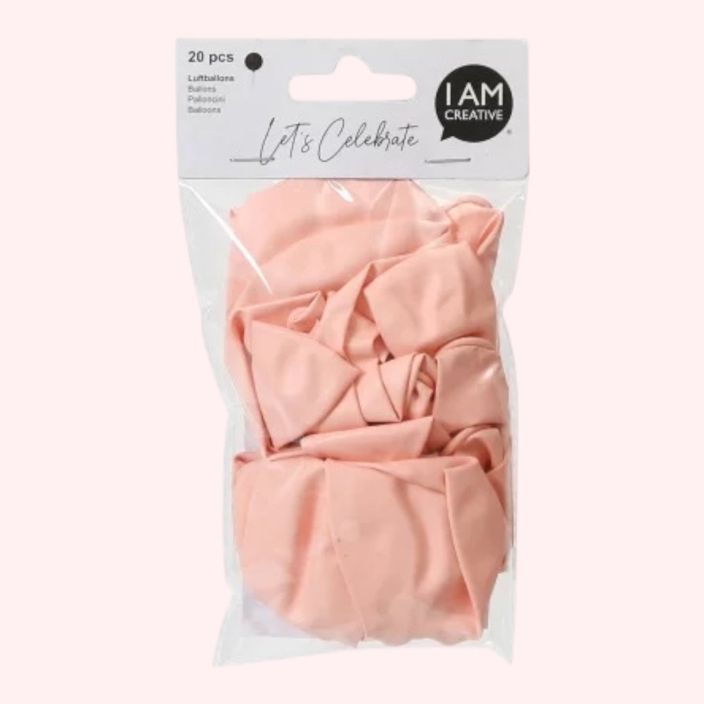 I Am Creative Luftballons, rosa 20 St
