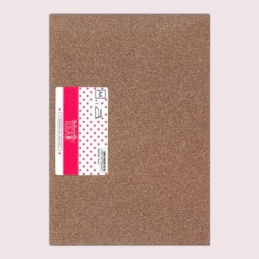 Mademoiselle TOGA – Bügelfolie mit Glitzer - Kupfer, A4