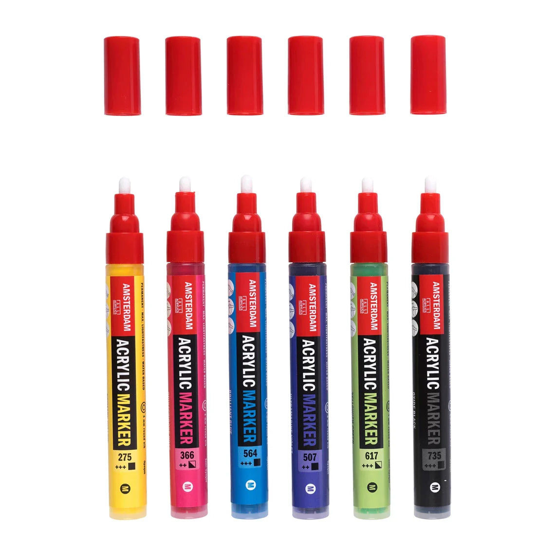 Amsterdam Acrylmarker Einsteigerset | 6 Farben