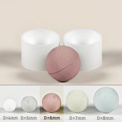 Goleo Handformen für Badebomben – Rund, 5 Größen (Ø 4–8cm)