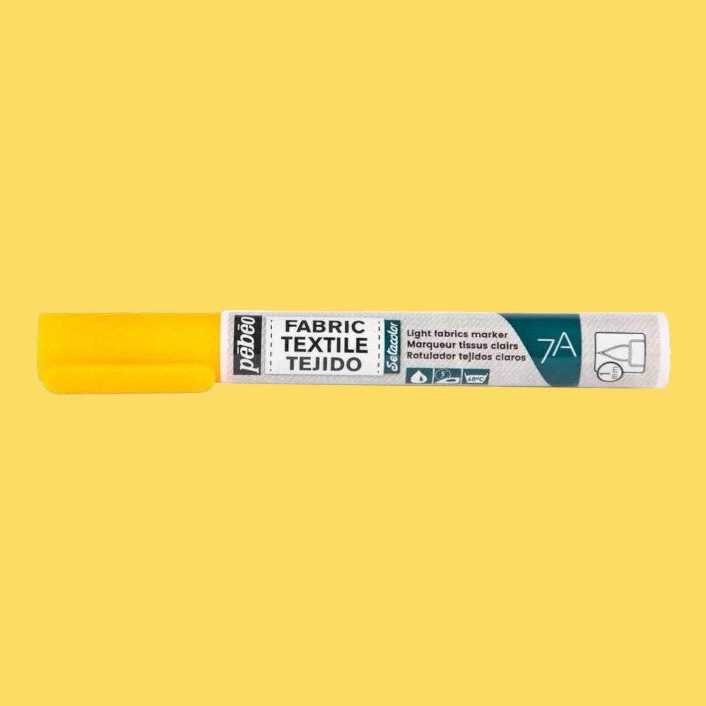 Pébéo Setacolor Stoffmarker 7A – Neonorange, für helle Stoffe