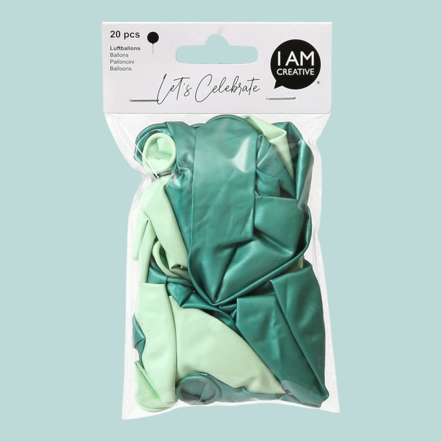 I Am Creative Luftballons, mint mix  20 Stück