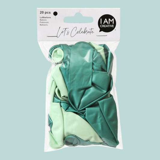 I Am Creative Luftballons, mint mix  20 Stück