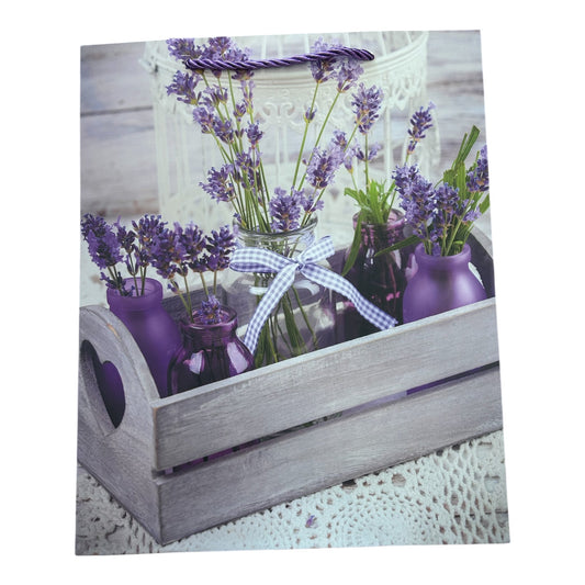 Geschenktasche: Lavendel