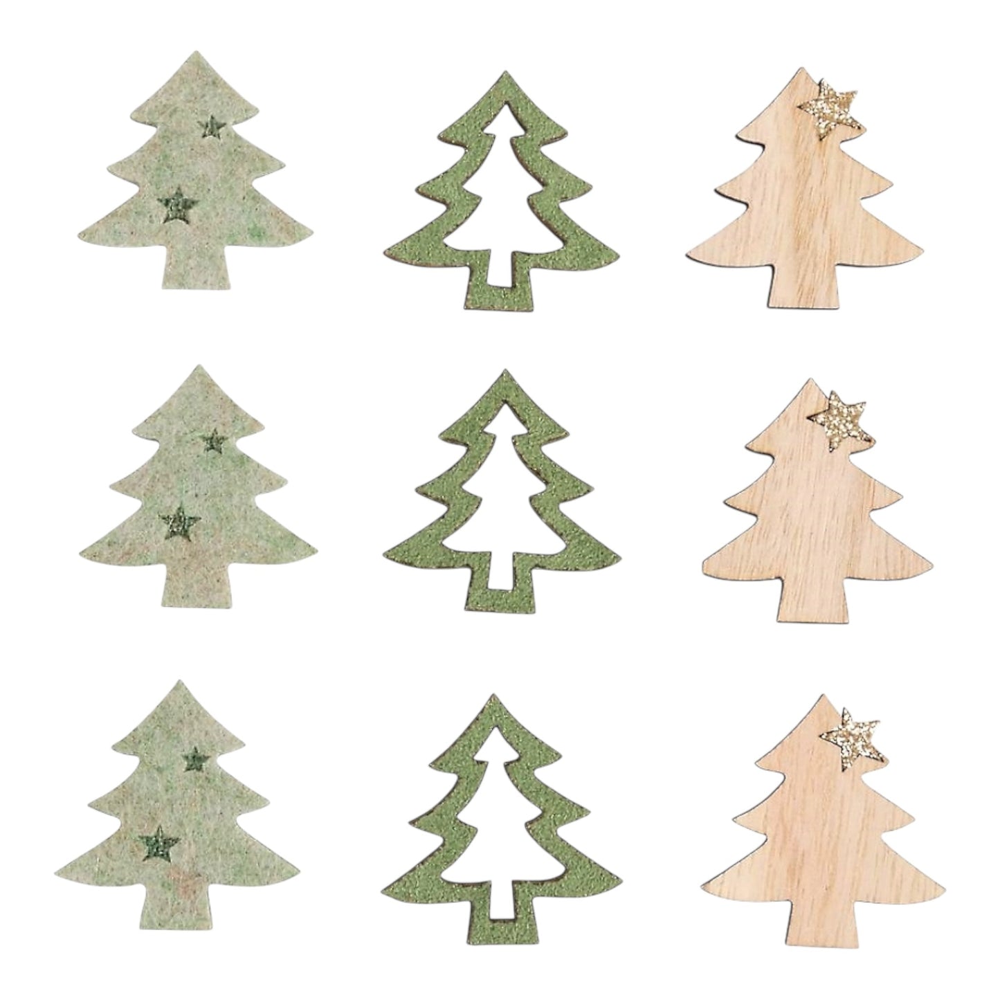 Rayher Holz + Filz Streuteile – Weihnachtsbaum