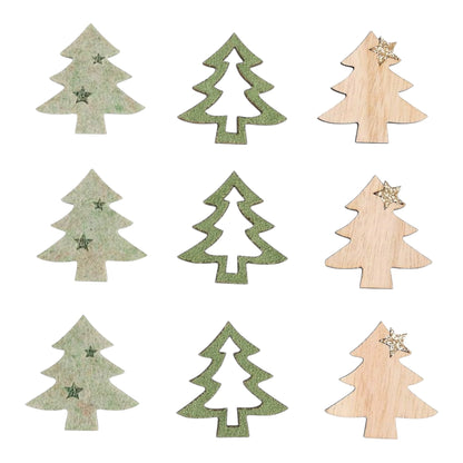 Rayher Holz + Filz Streuteile – Weihnachtsbaum