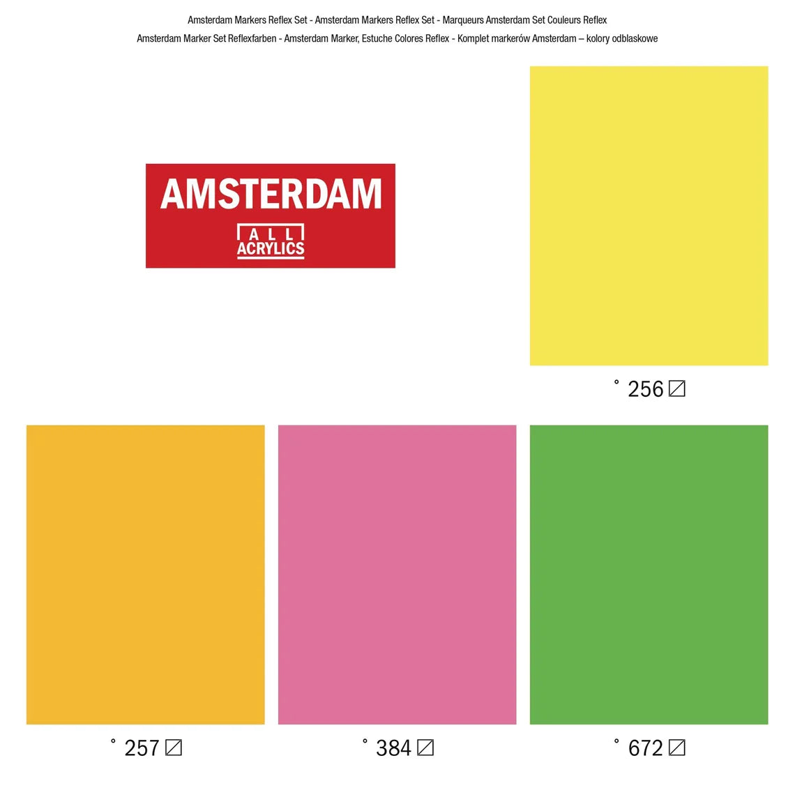 Amsterdam Acrylmarker Reflexset | 4 Farben