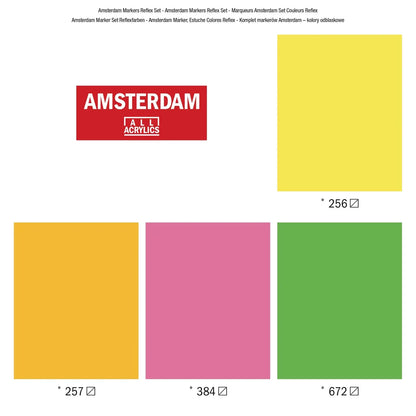 Amsterdam Acrylmarker Reflexset | 4 Farben