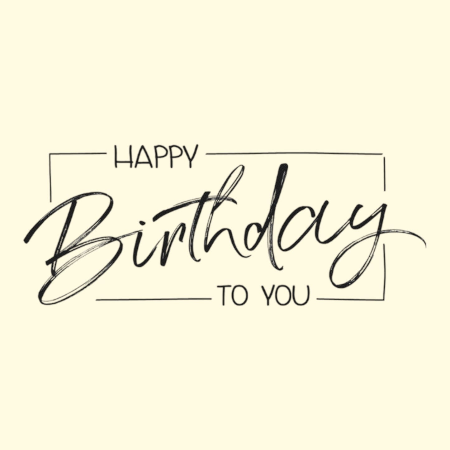 Rayher Holzstempel Happy Birthday to you, 4x9cm