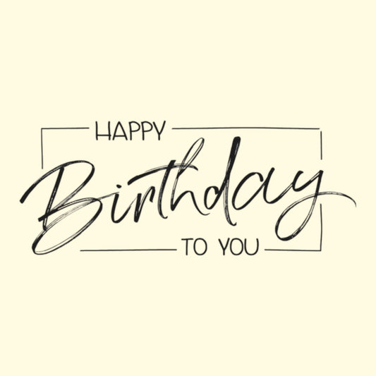 Rayher Holzstempel Happy Birthday to you, 4x9cm