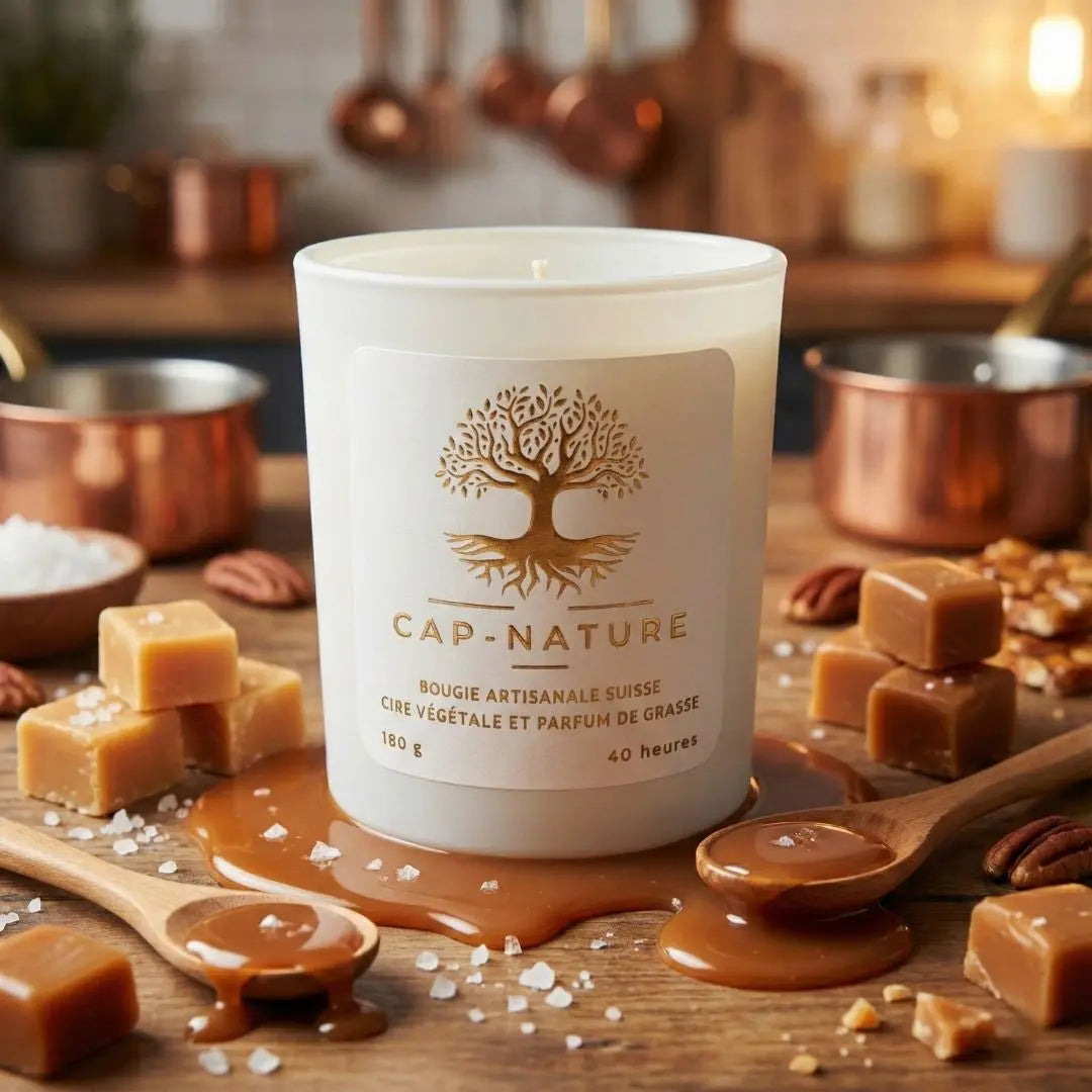 Bougie Parfumée "Caramel Beurre Salé" - Cire de Soja