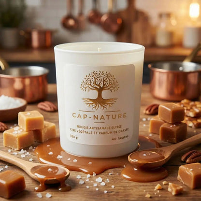 Bougie Parfumée "Caramel Beurre Salé" - Cire de Soja
