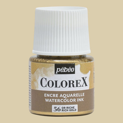 Pebeo Colorex Inks - Rich Gold, 45 ml
