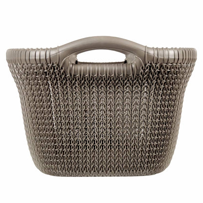 Wäschekorb Knit 40 L Metallic-Braun