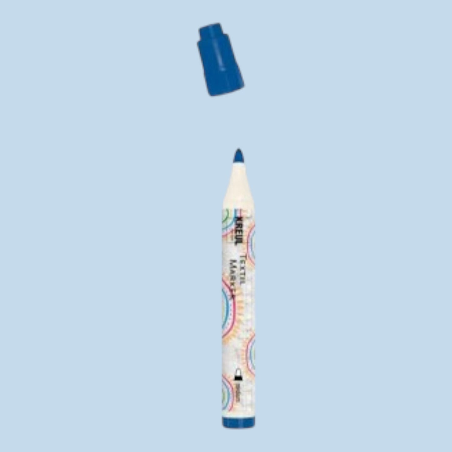 Kreul Textil Marker Medium, Blau , 2-4 mm