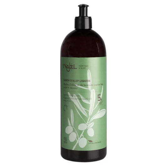 Najel - Liquid BIO Aleppo Soap with Olive & 5% Laurel - Nourish Your Skin Naturally 🌿🧼✨