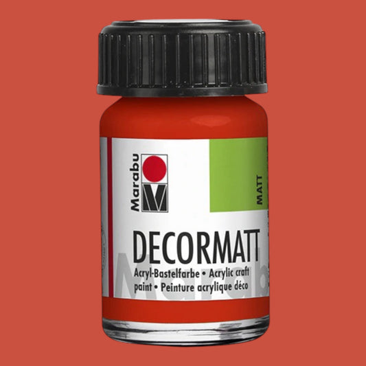 Marabu Decormatt Acryl Zinnoberrot  Hell 030