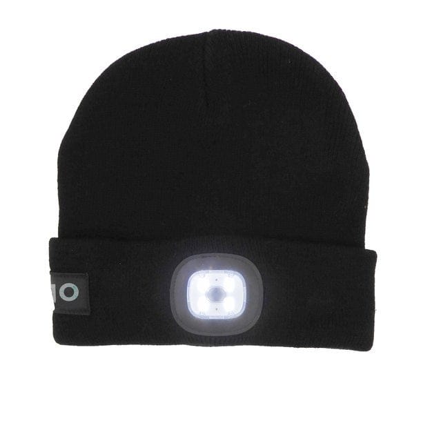 Star LED Duo Strickmütze – USB, Doppelte LED & 3 Dimmstufen