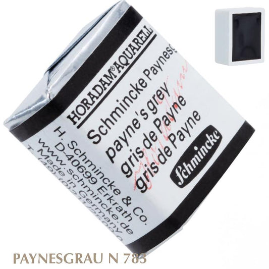 Schmincke HORADAM Aquarellfarbe 1/2 Näpfchen № 783 Paynesgrau